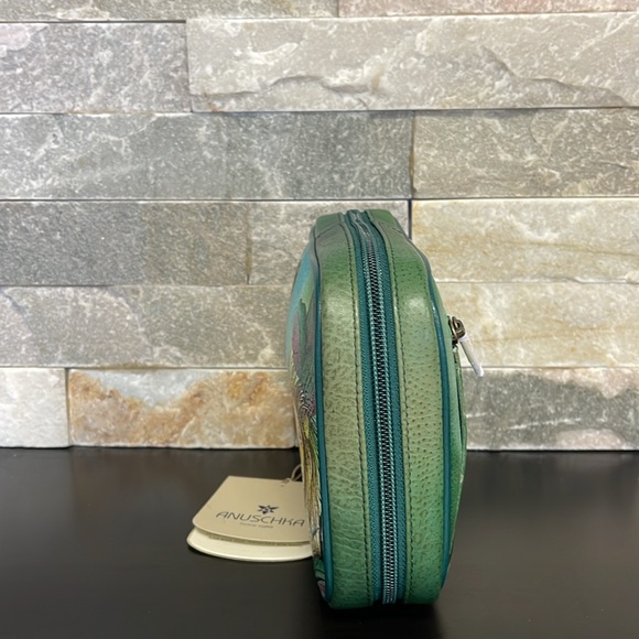 Anuschka Hand-Painted Leather Zippered Jewelry Case - Picture 6 of 11